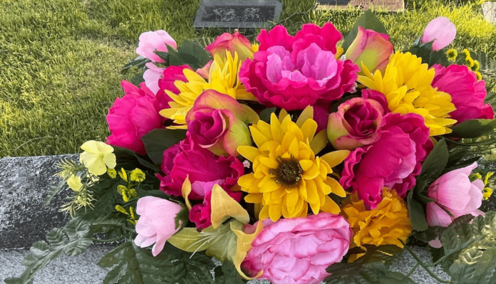 Silk Flowers for Graves